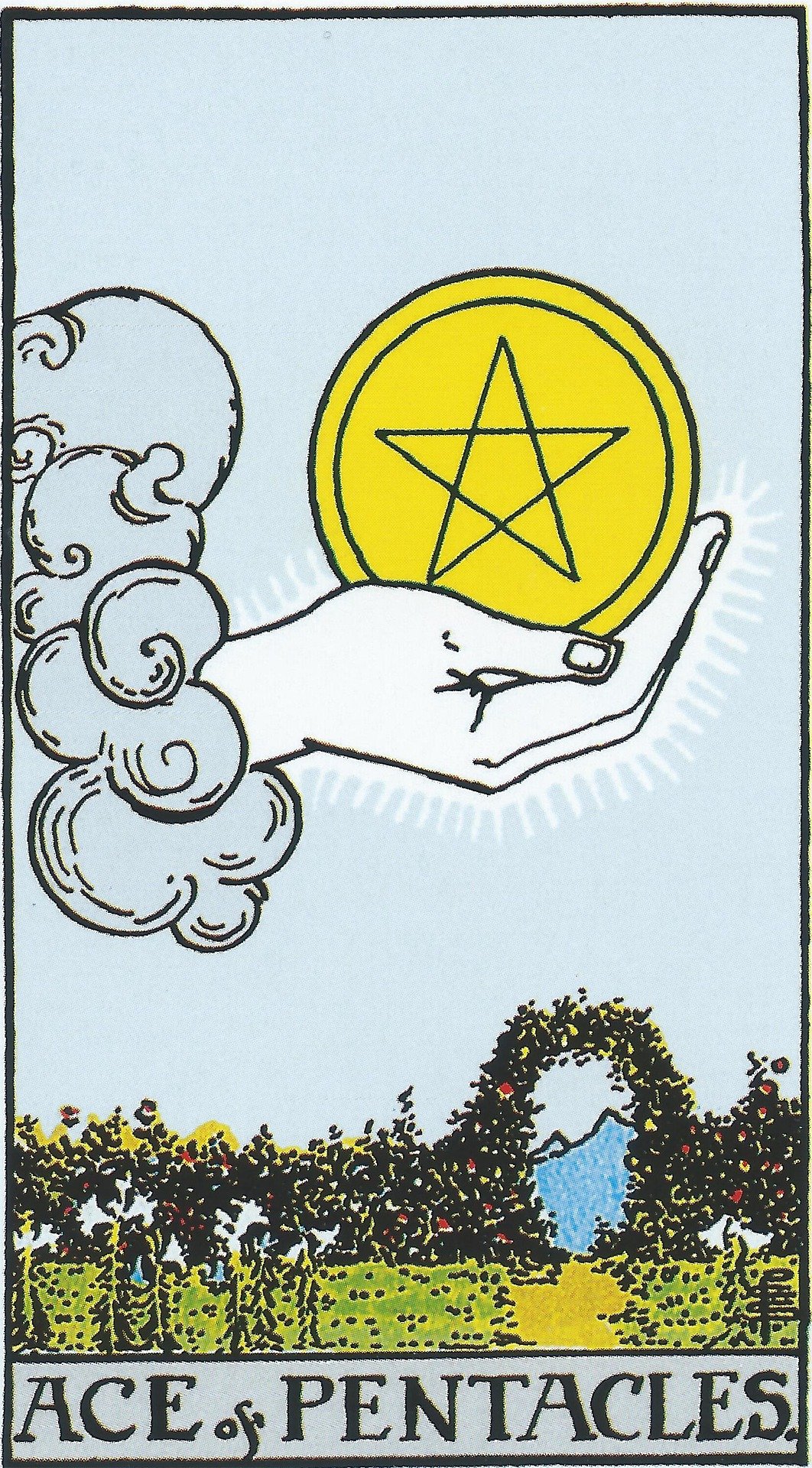 Ace of Pentacles tarot card