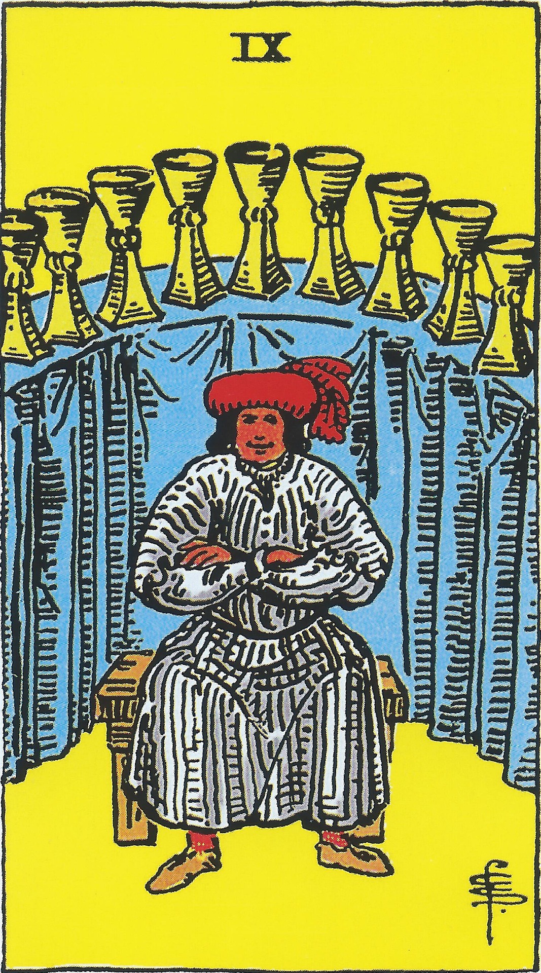 Nine of Cups tarot card