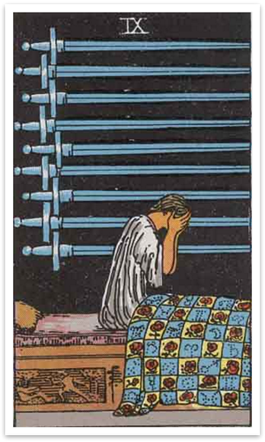 Nine of Swords tarot card