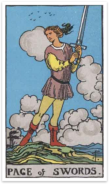 Page of Swords tarot card