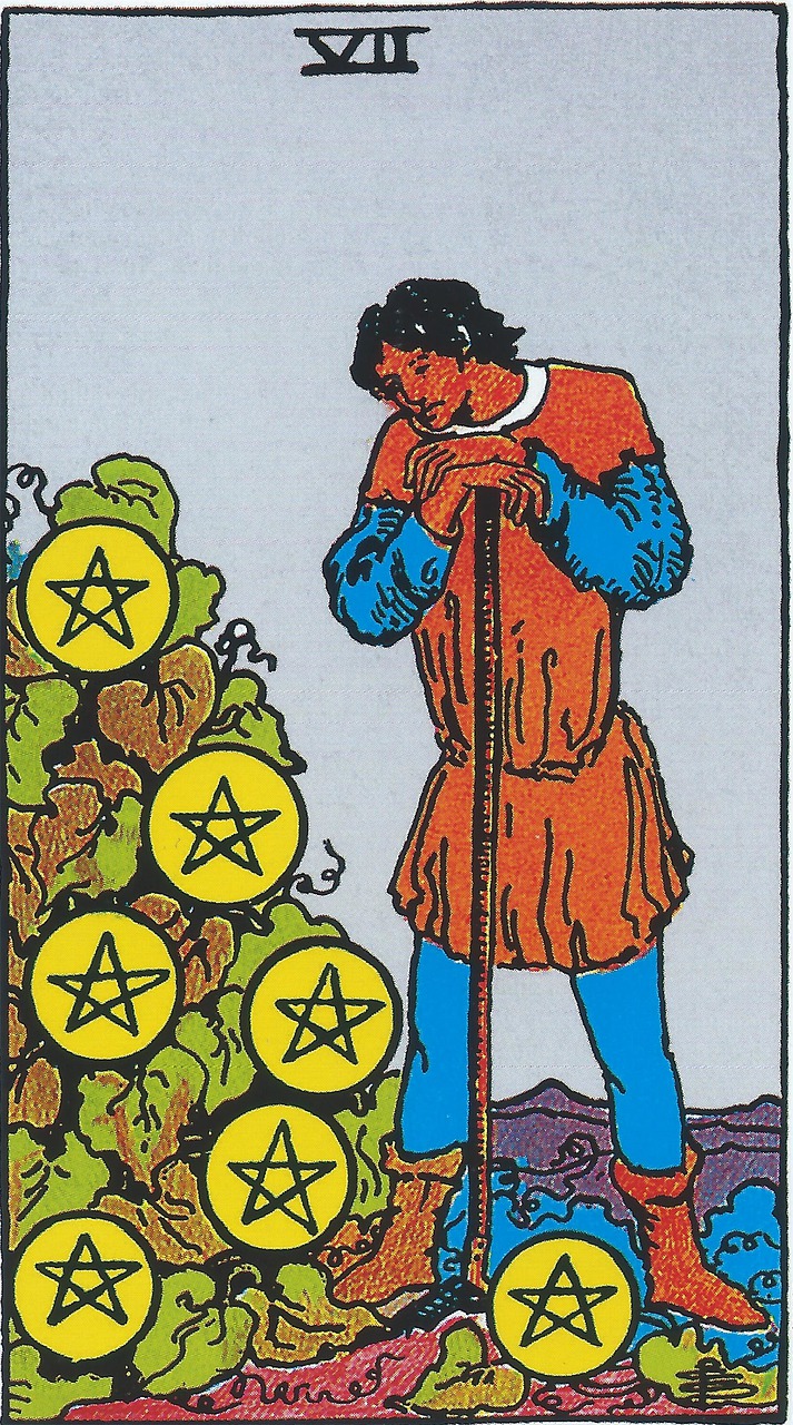 Seven of Pentacles tarot card