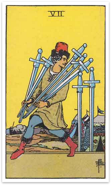 Seven of Swords tarot card