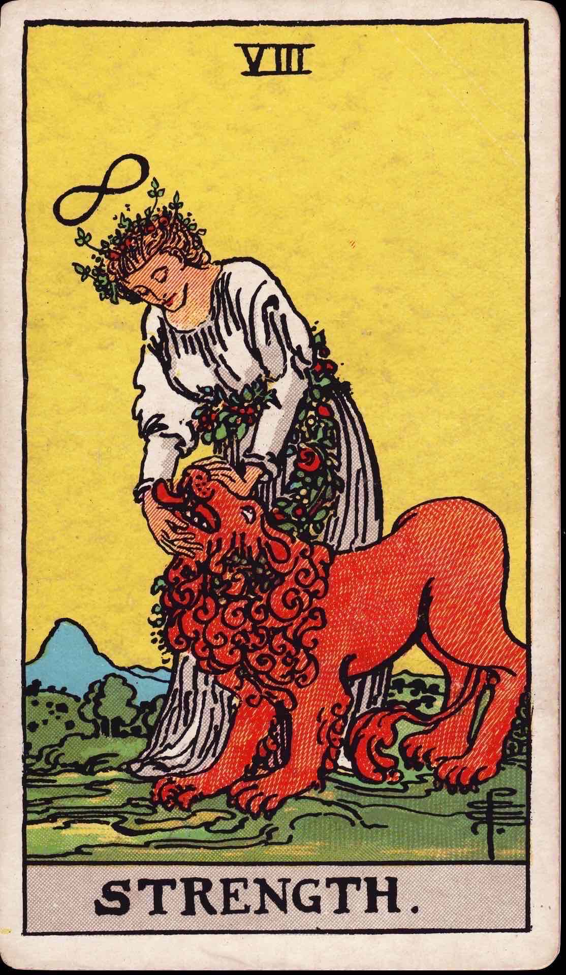 Strength tarot card