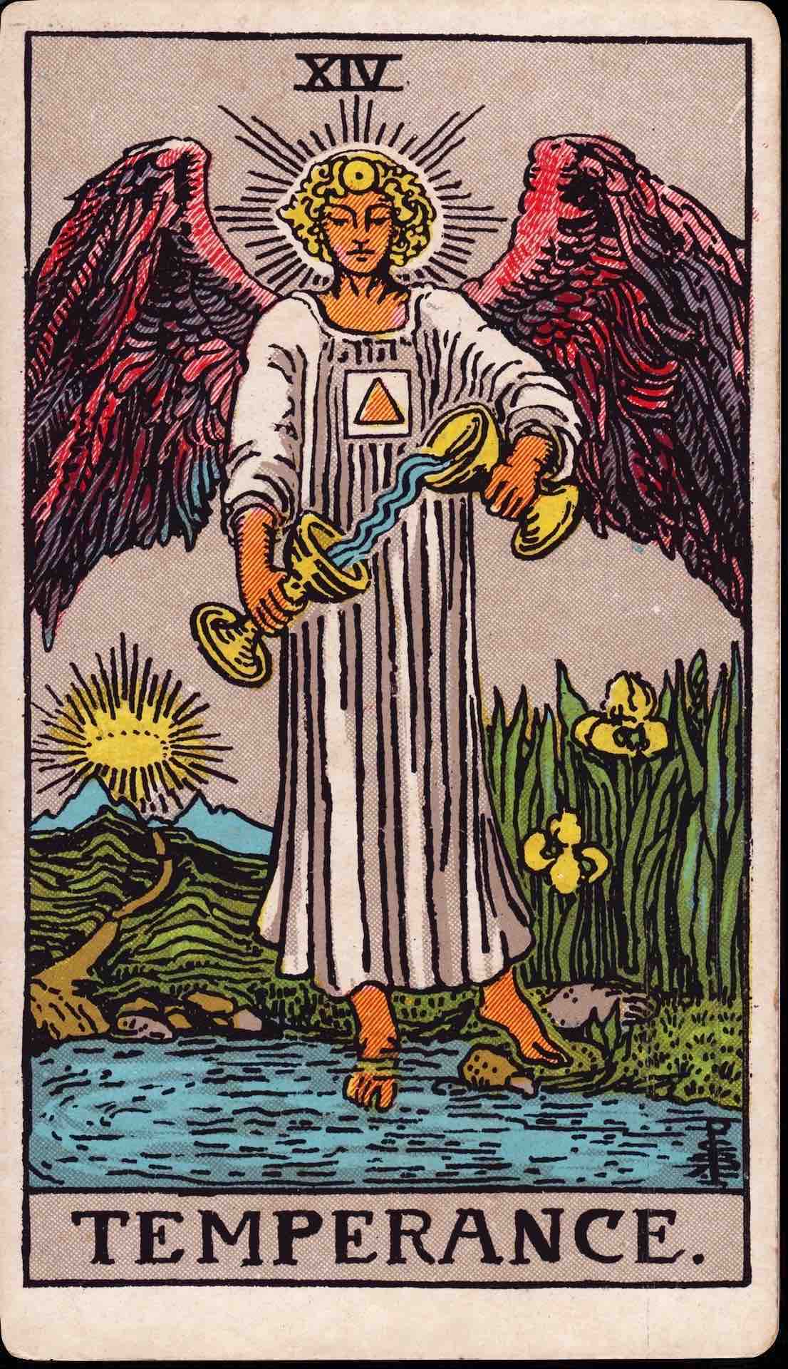 Temperance tarot card