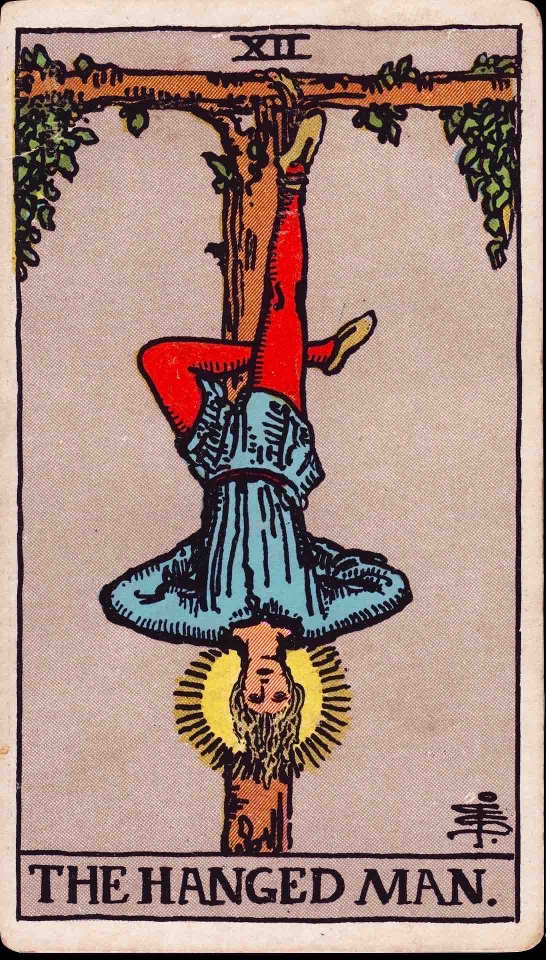 The Hanged Man tarot card