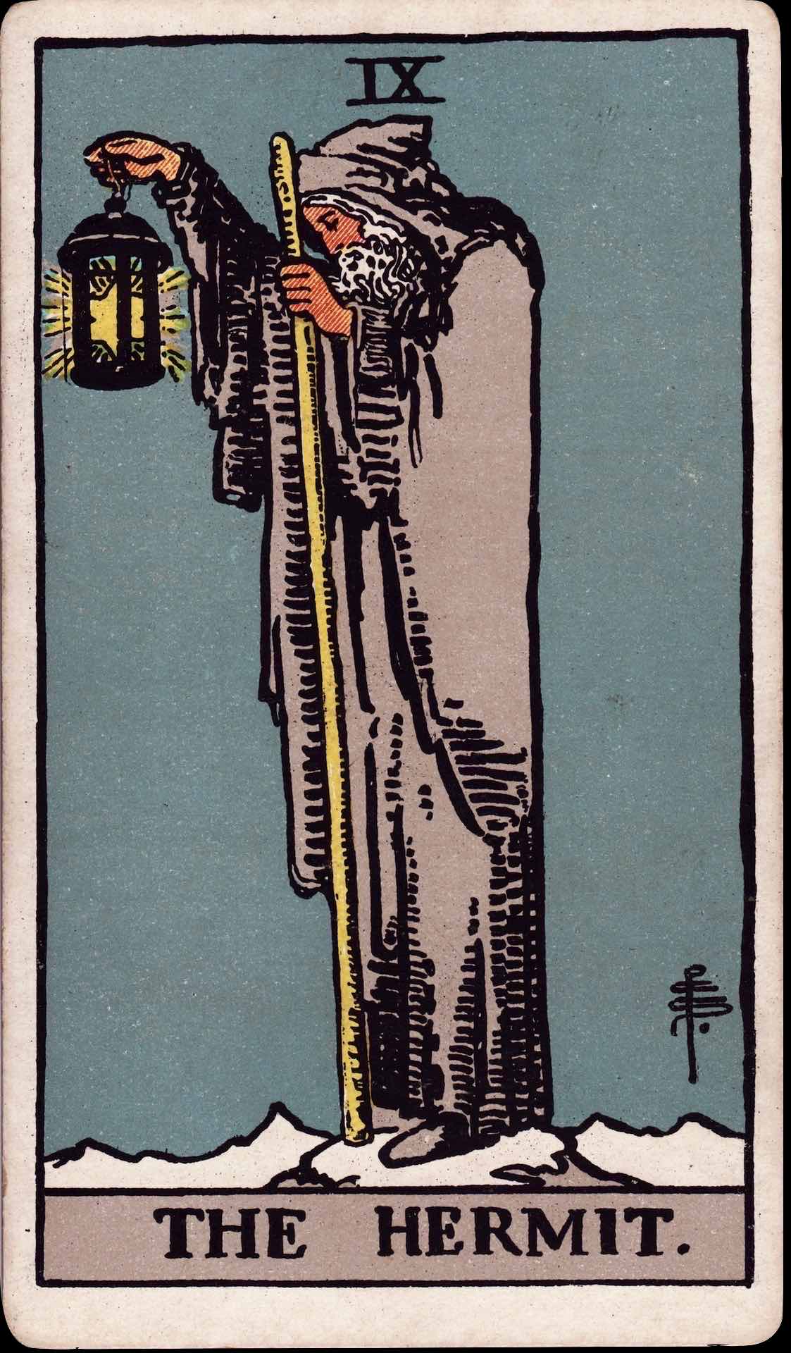 The Hermit tarot card