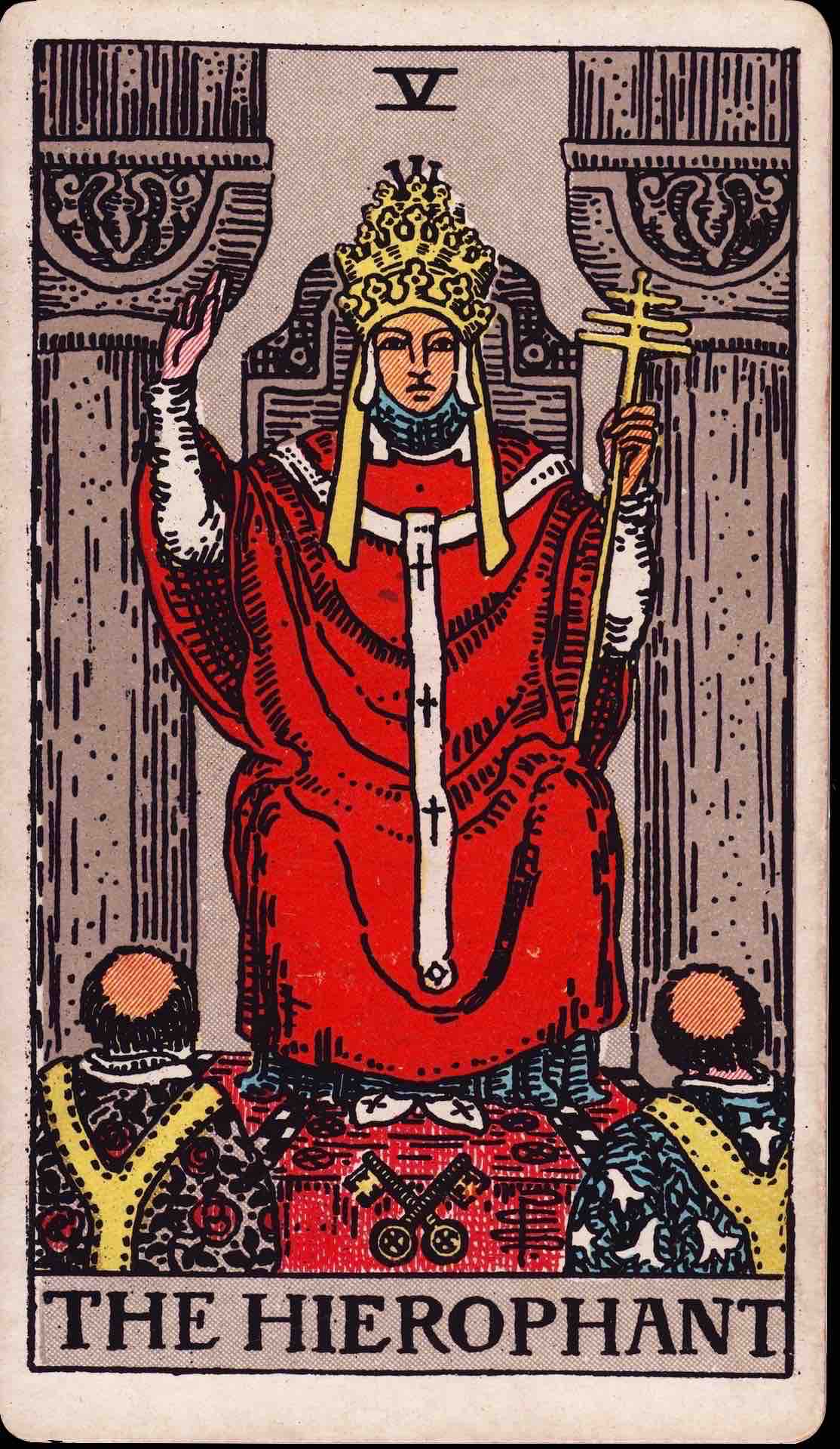 The Hierophant tarot card