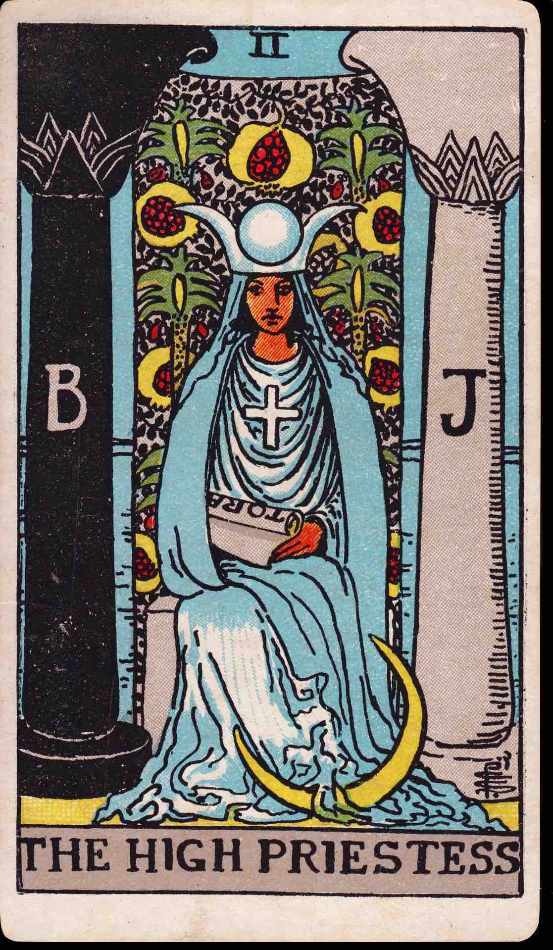 The High Priestess tarot card