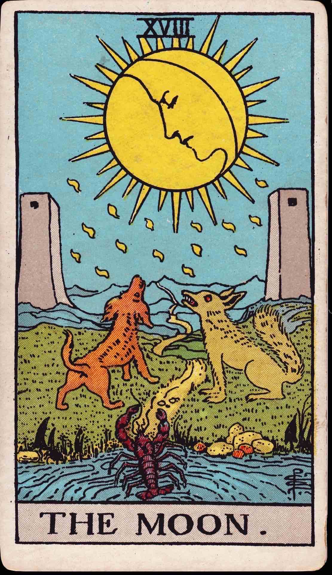 The Moon tarot card