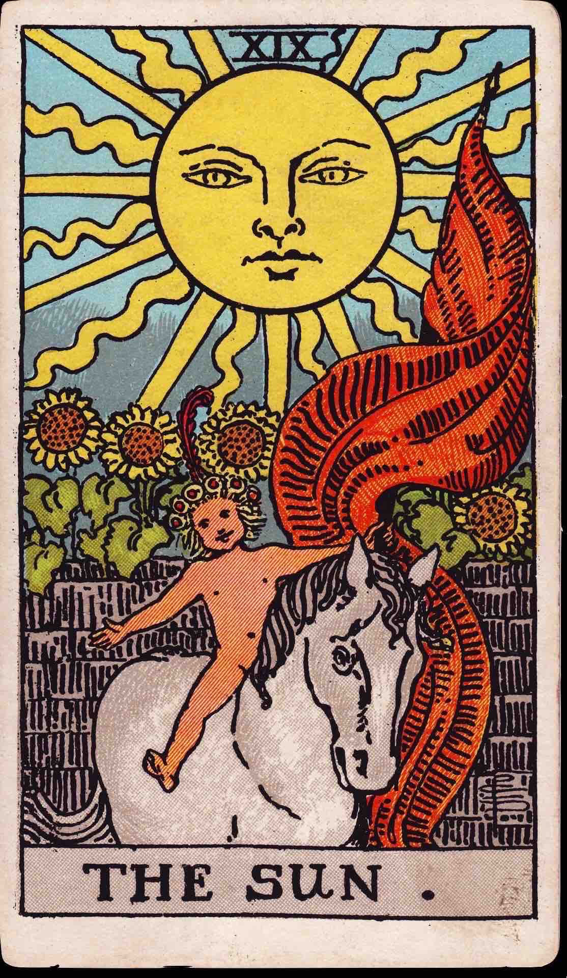 The Sun tarot card