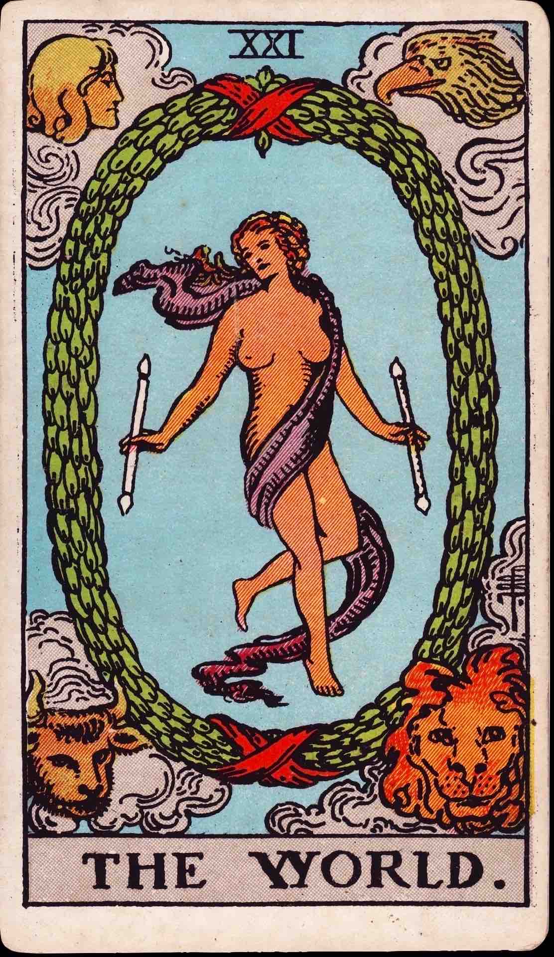 The World tarot card