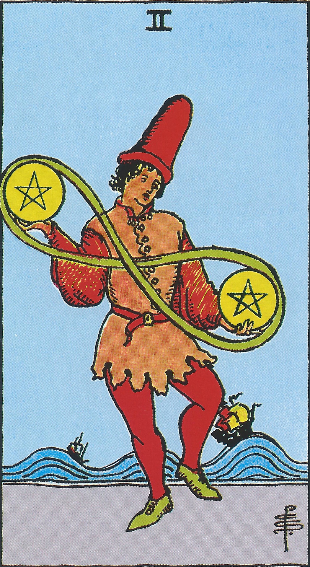 Two of Pentacles tarot card